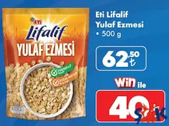 ETİ LİFALİF YULAF EZMESİ 500 G